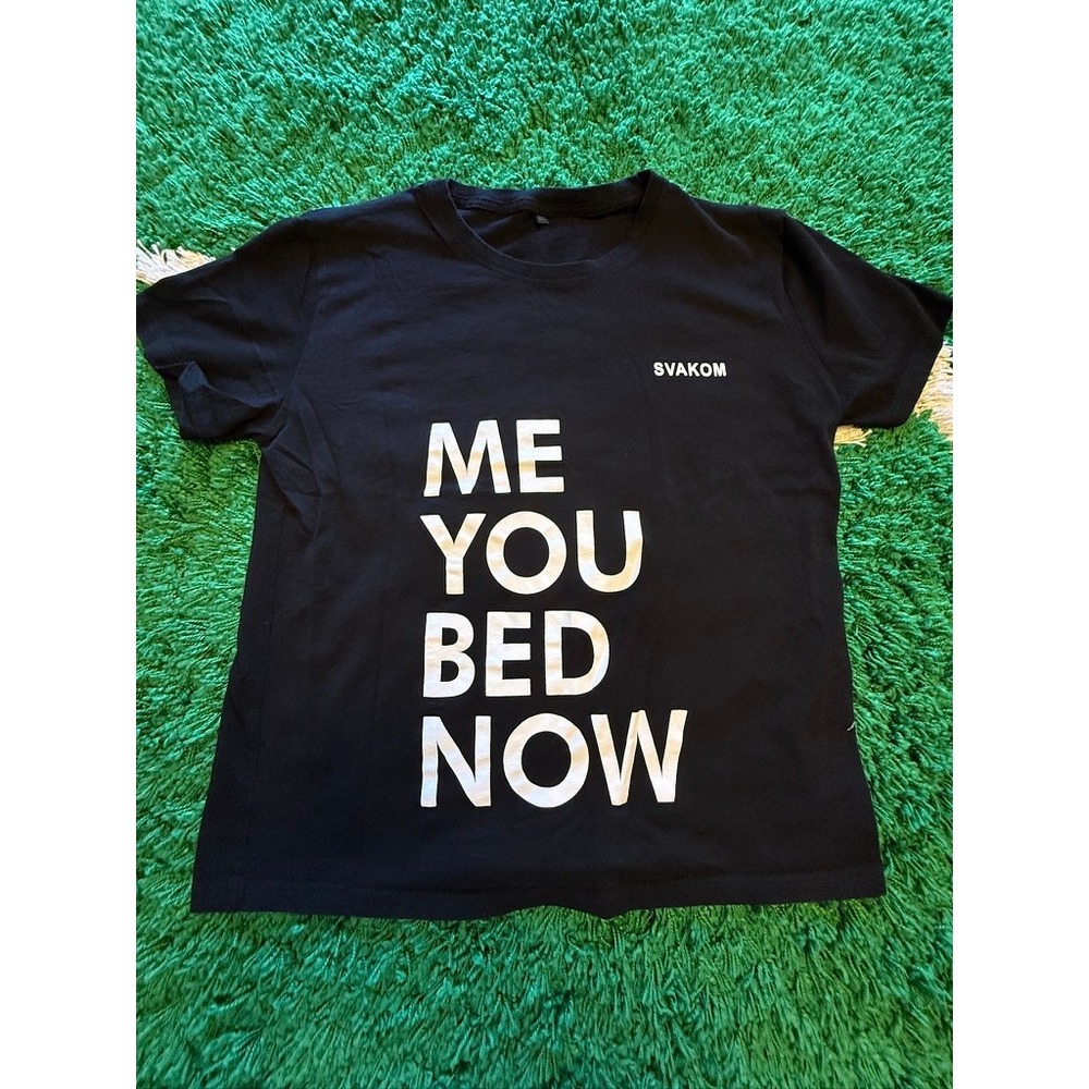 Svakom Graphic T-Shirt Mens M/L Black Excellent Me You Bed Now Explore Limits